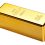 Photo of a 1kg gold bar isolated on a white background with clipping path